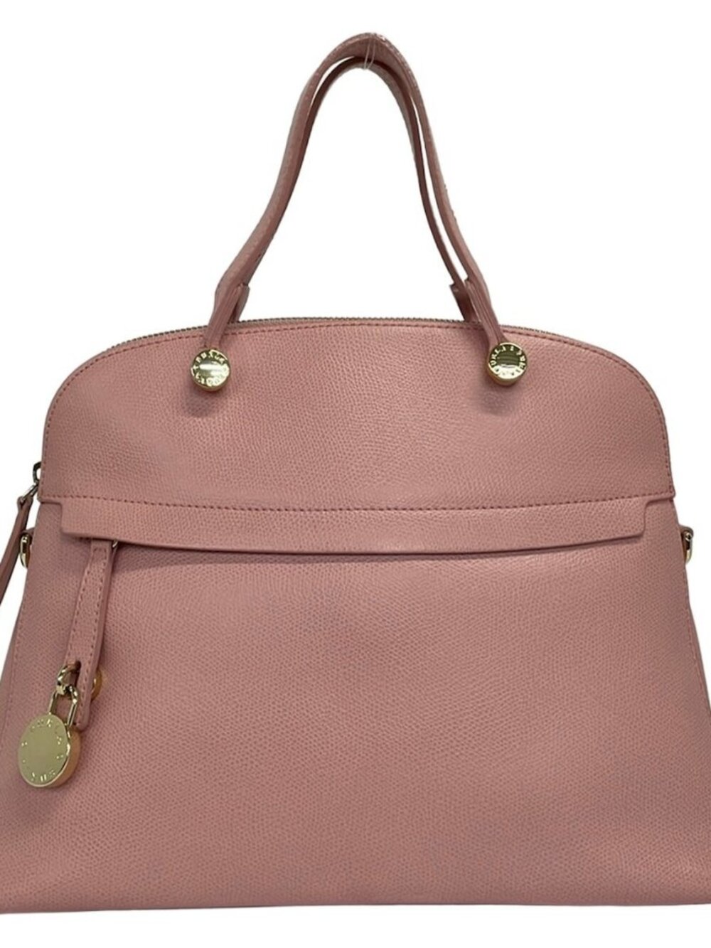 FURLA Piper Pink Leather Handbag